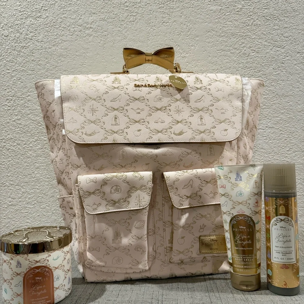 Bath & Body Works Disney Princess Backpack, Candle and Body Care Bundle NWT - Picture 1 of 16
